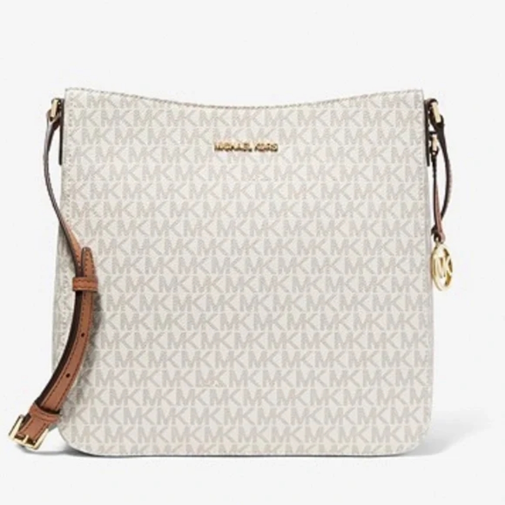 MICHAEL KORS - NWT / Jet Set Messenger Large Bag / Vanilla